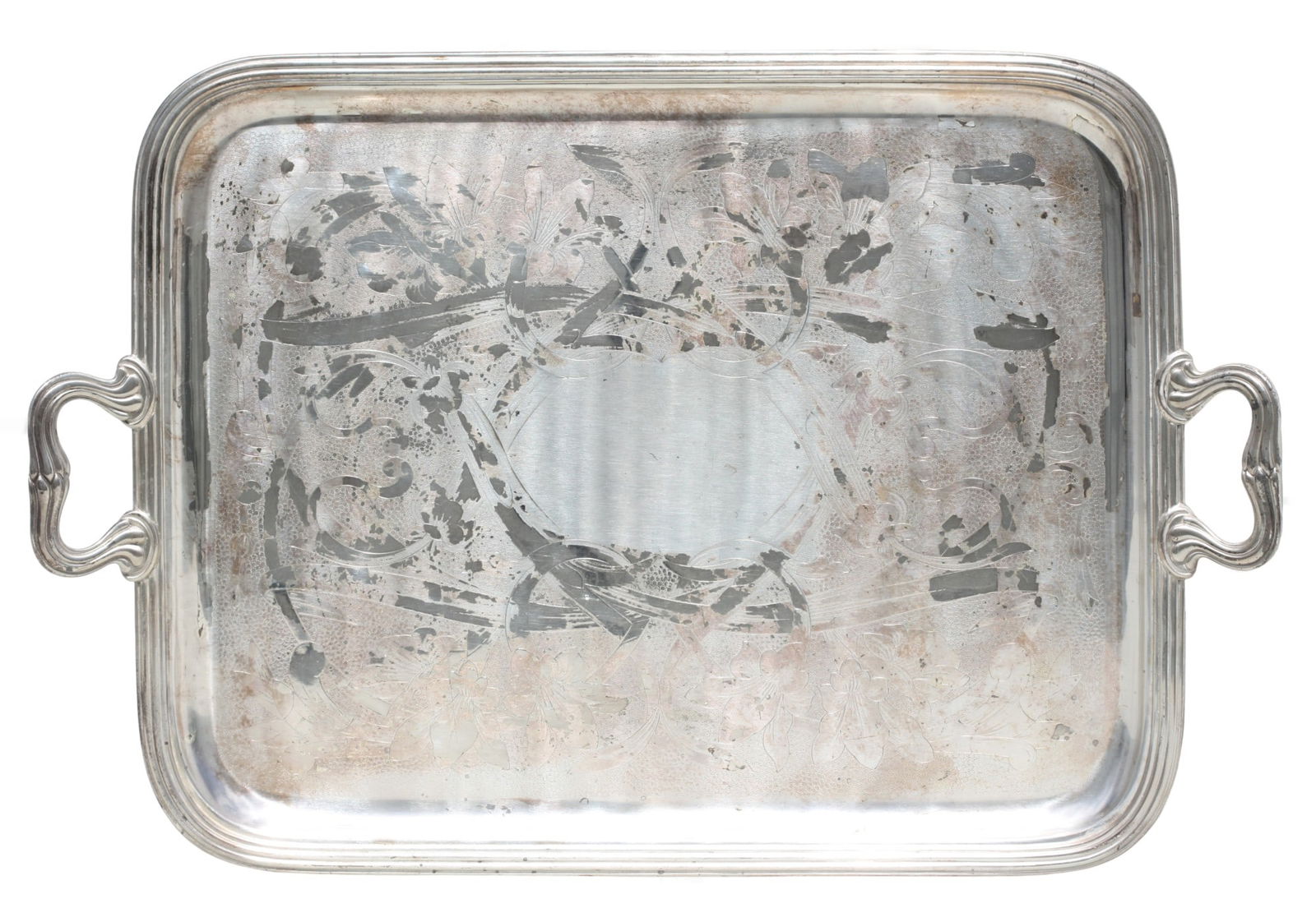 Christoffel Silverplate Two-Handled Rectangular Tray - 2