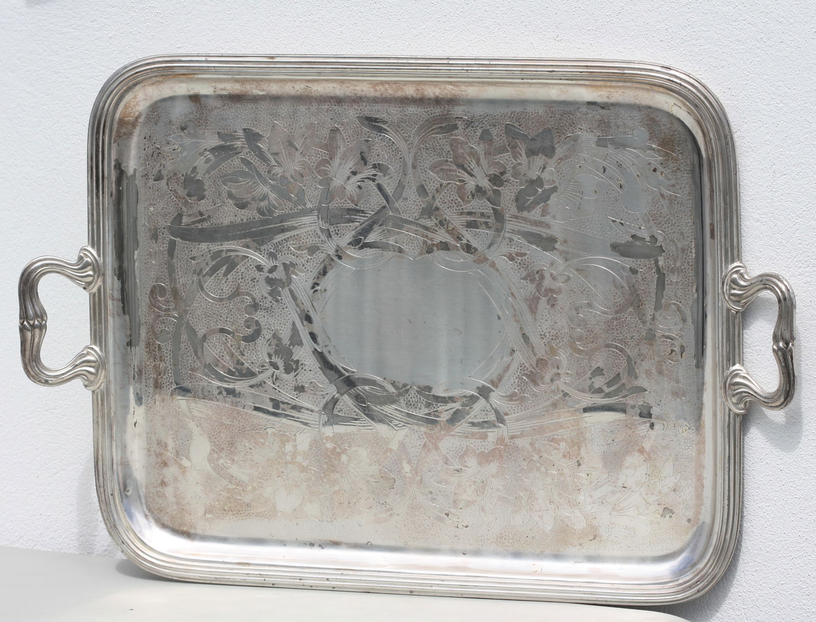 Christoffel Silverplate Two-Handled Rectangular Tray - 7