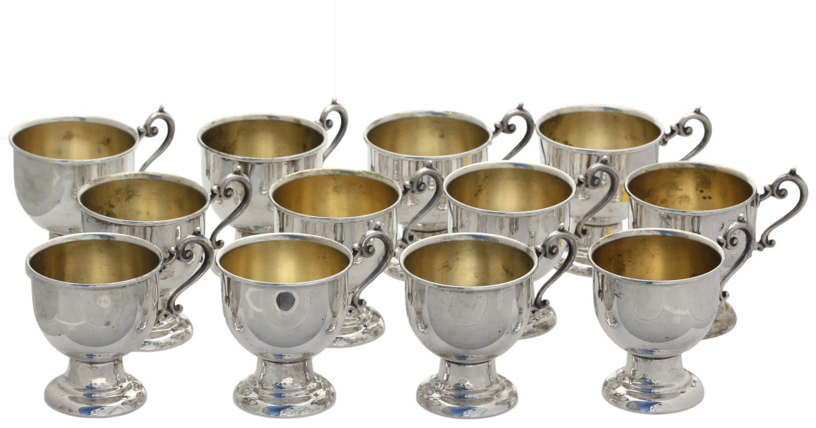 Set of Twelve Sheffield Silver Plate Punch Cups (1 of 8)