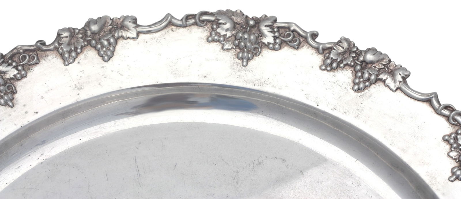 Silver Plate Circular Tray - 2