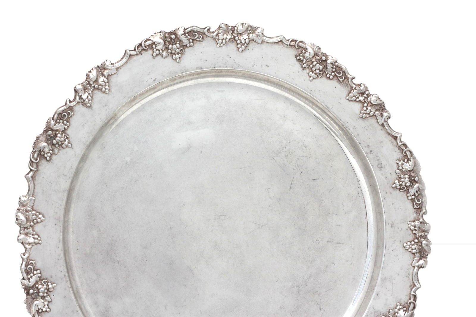 Silver Plate Circular Tray - 5