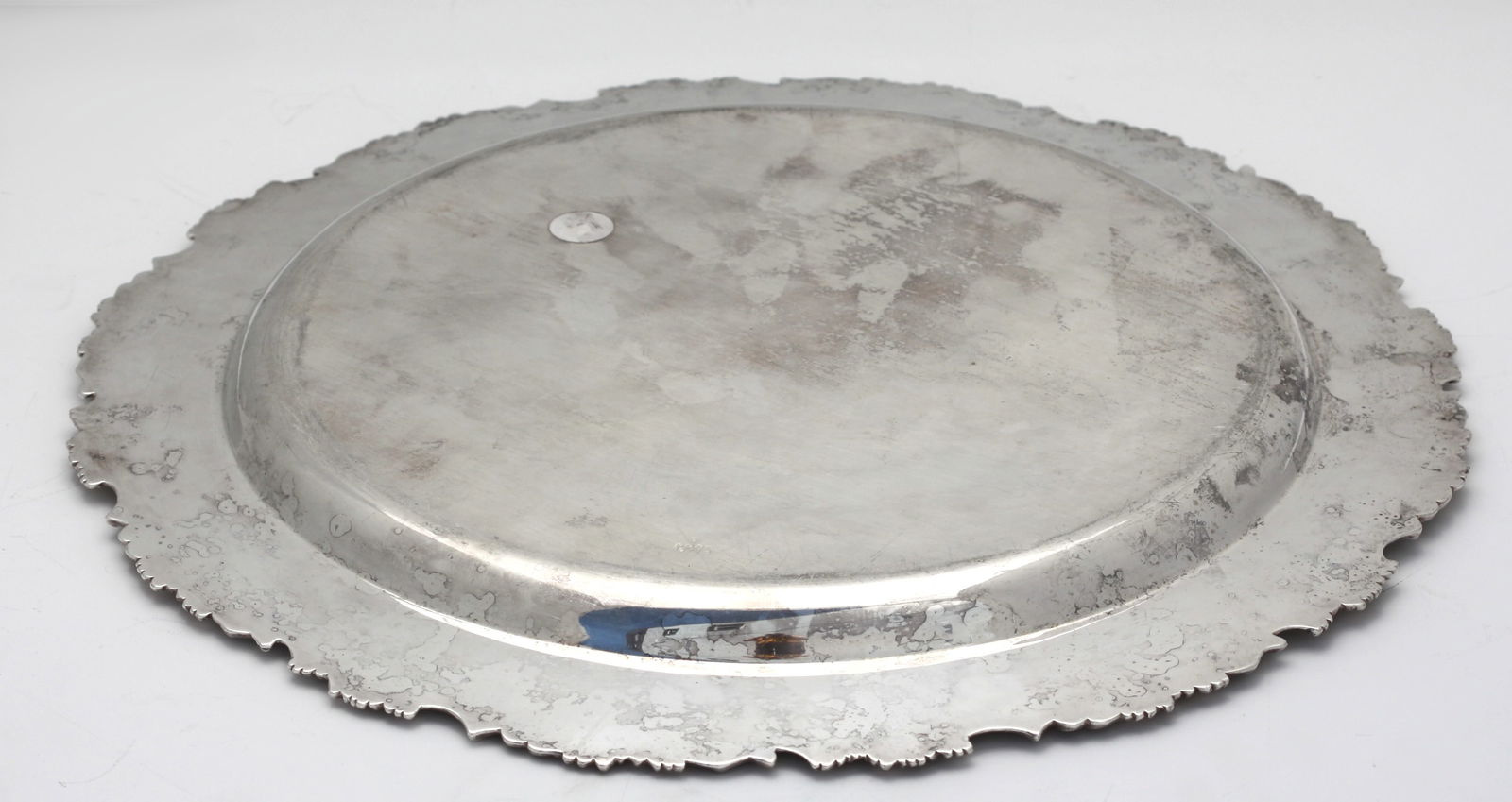 Silver Plate Circular Tray - 7
