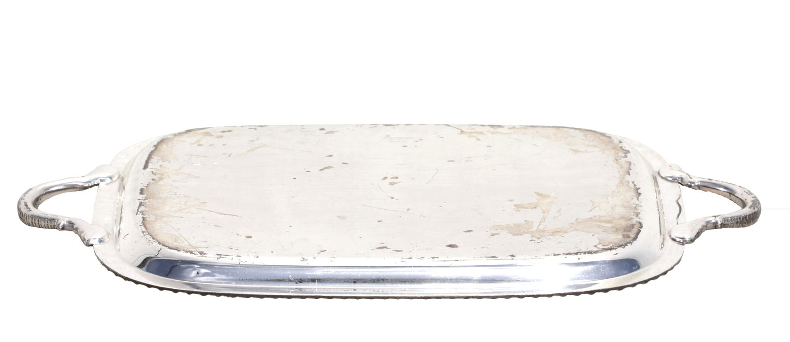 Small Silver Plate Rectangular Tray - 5