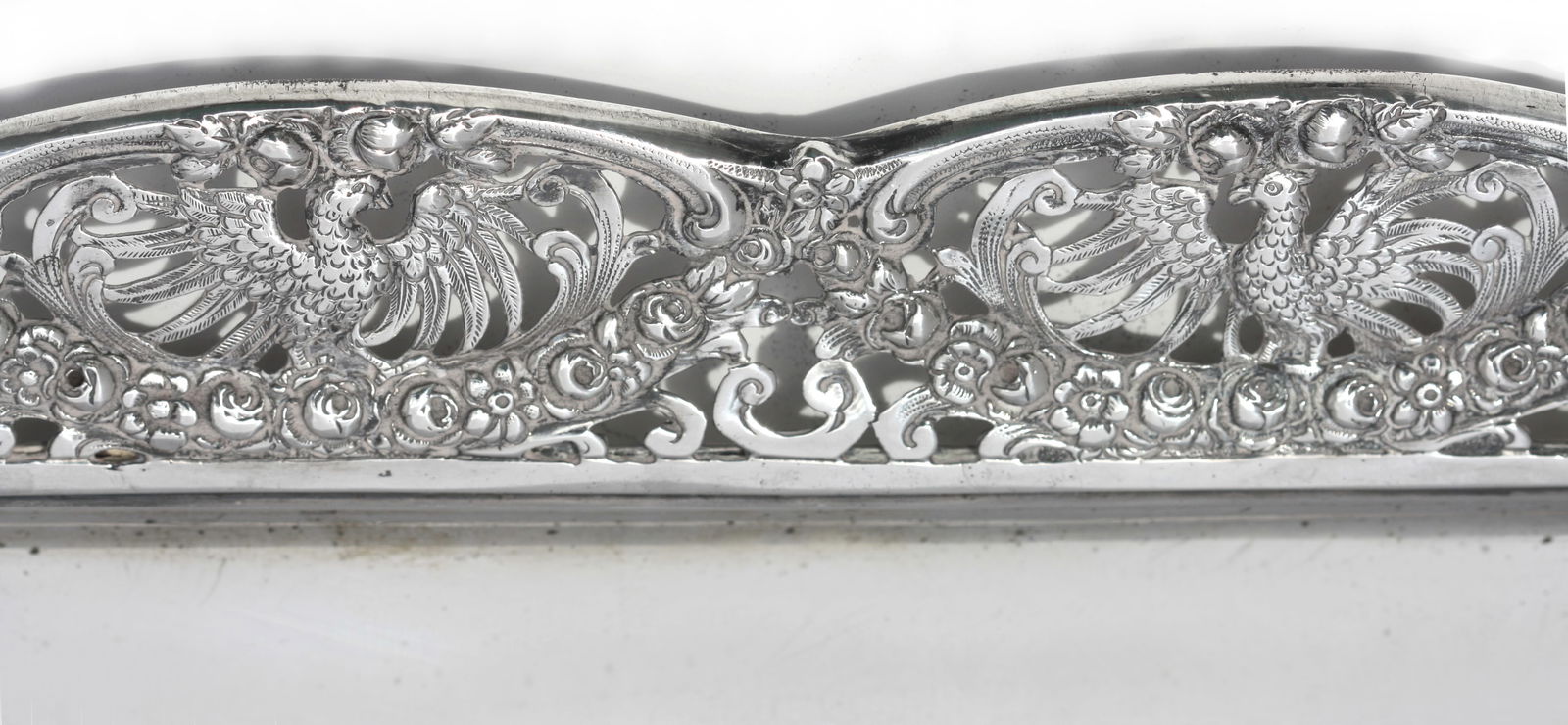 Silver Rectangular Tray, - 4