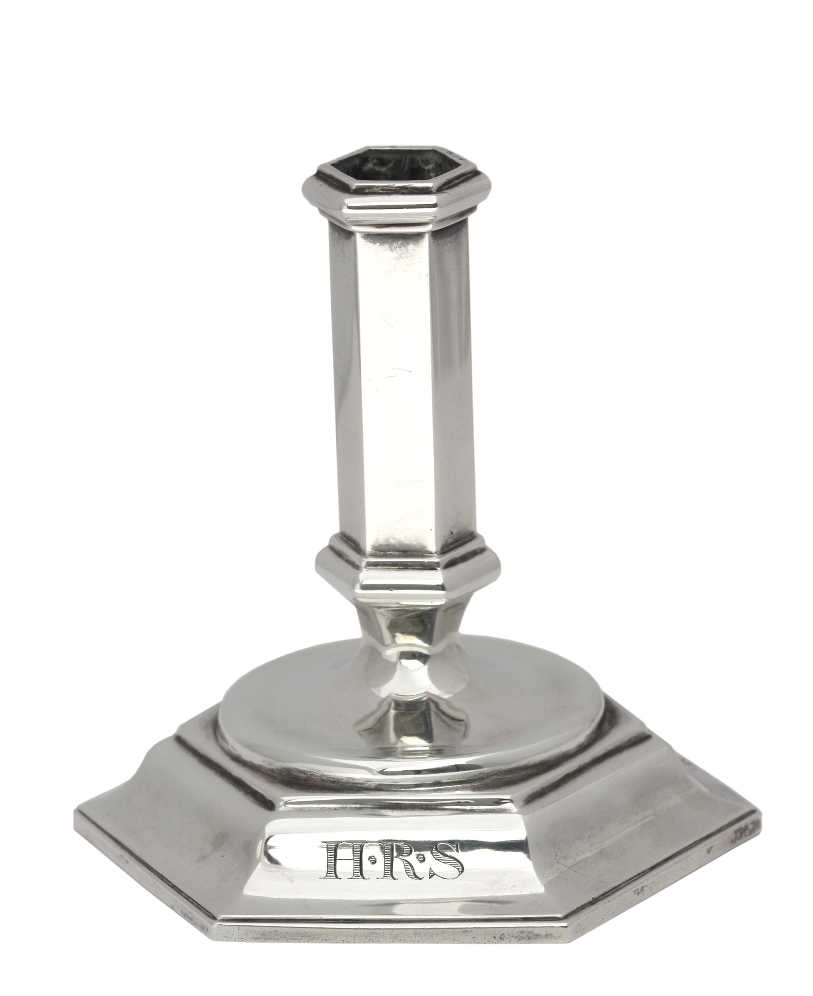 Tiffany & Co. — English Silver Candlestick: Tiffany & Co. — English Silver Candlestick London, 1891 Maker’s mark G.F. for George Fox A refined English silver candlestick specially crafted for Tiffany & Co., bearing the distinguished London