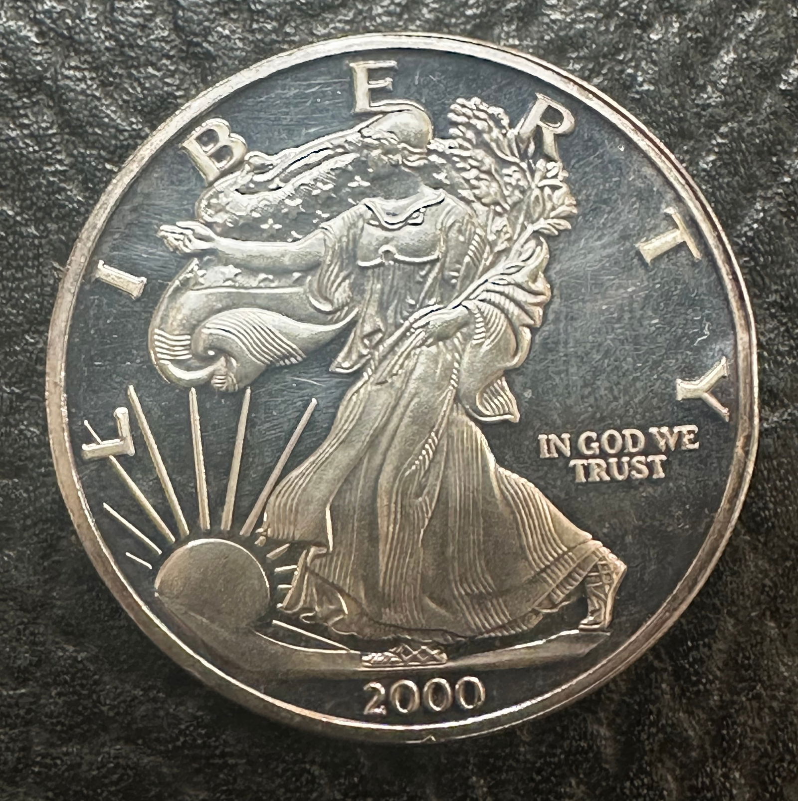 Silver Coin, The Dawn of a New Millennium, 2000: Silver Coin, The Dawn of a New Millennium, 20001 troy oz. FS