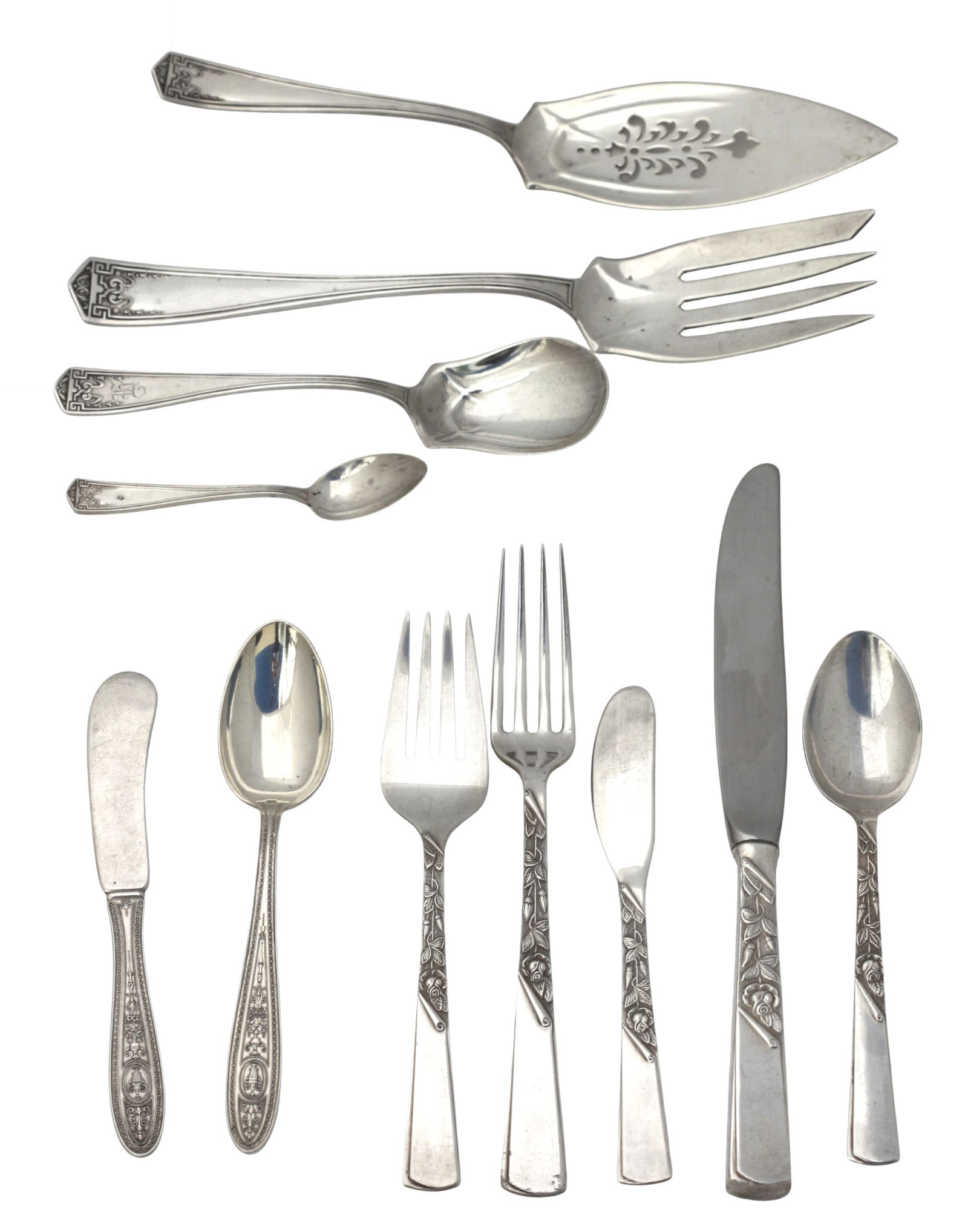 Miscellaneous Group of Seventeen American Sterling Silver Flatware. (1 of 8)