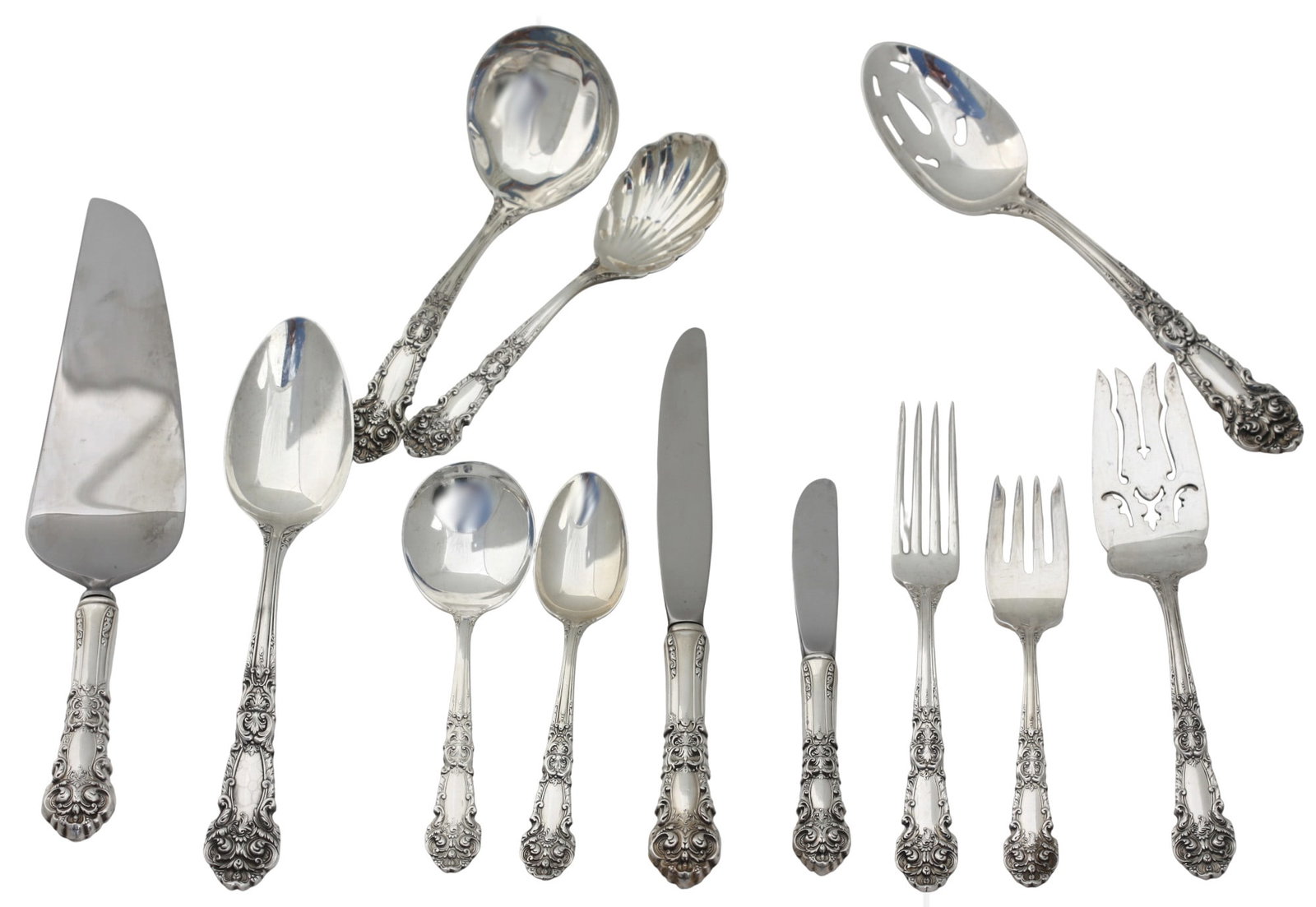 Reed & Barton Sterling Silver Part Flatware Service,1941 (1 of 11)