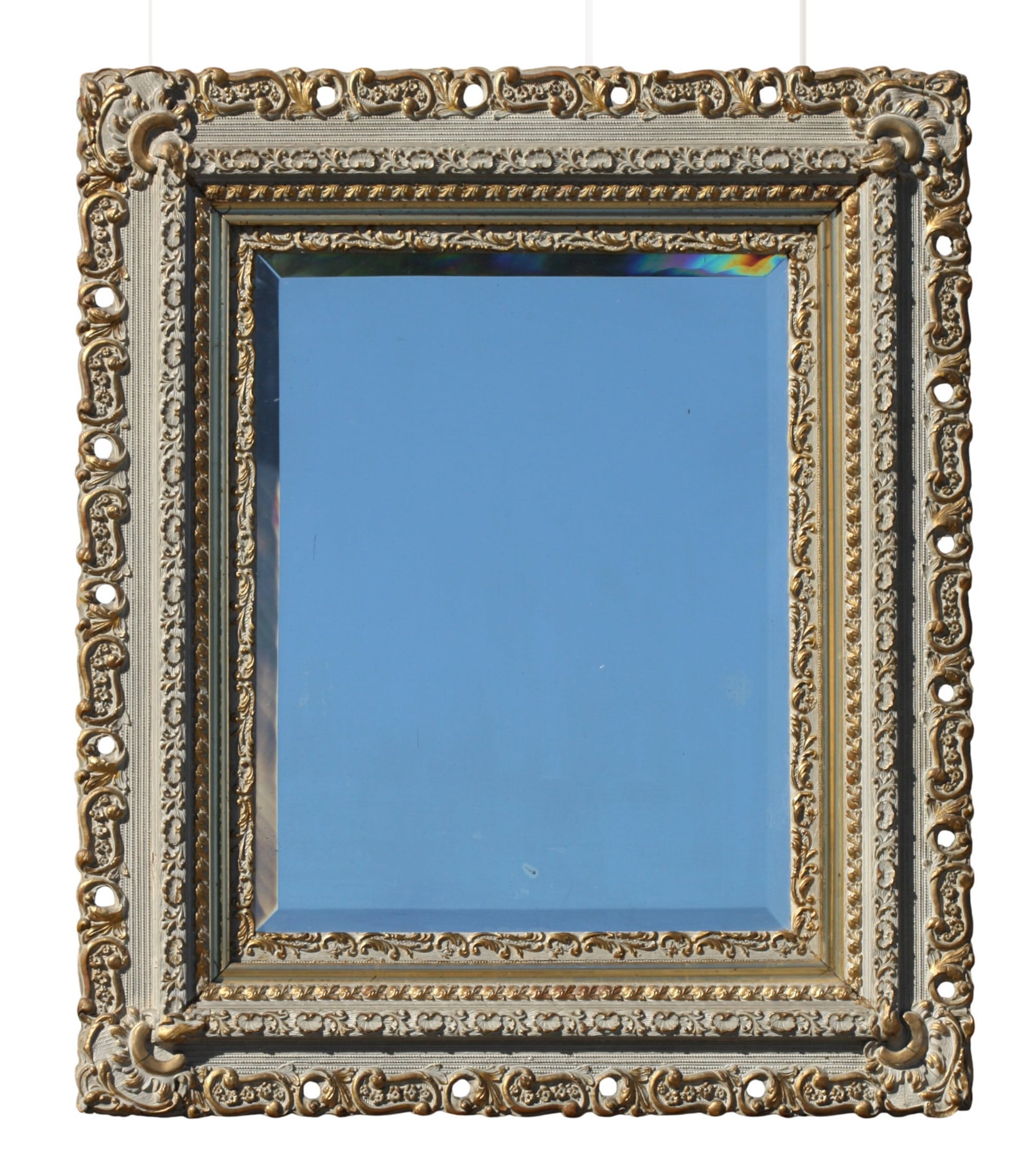 Painted and Parcel Gilt Mirror (1 of 7)