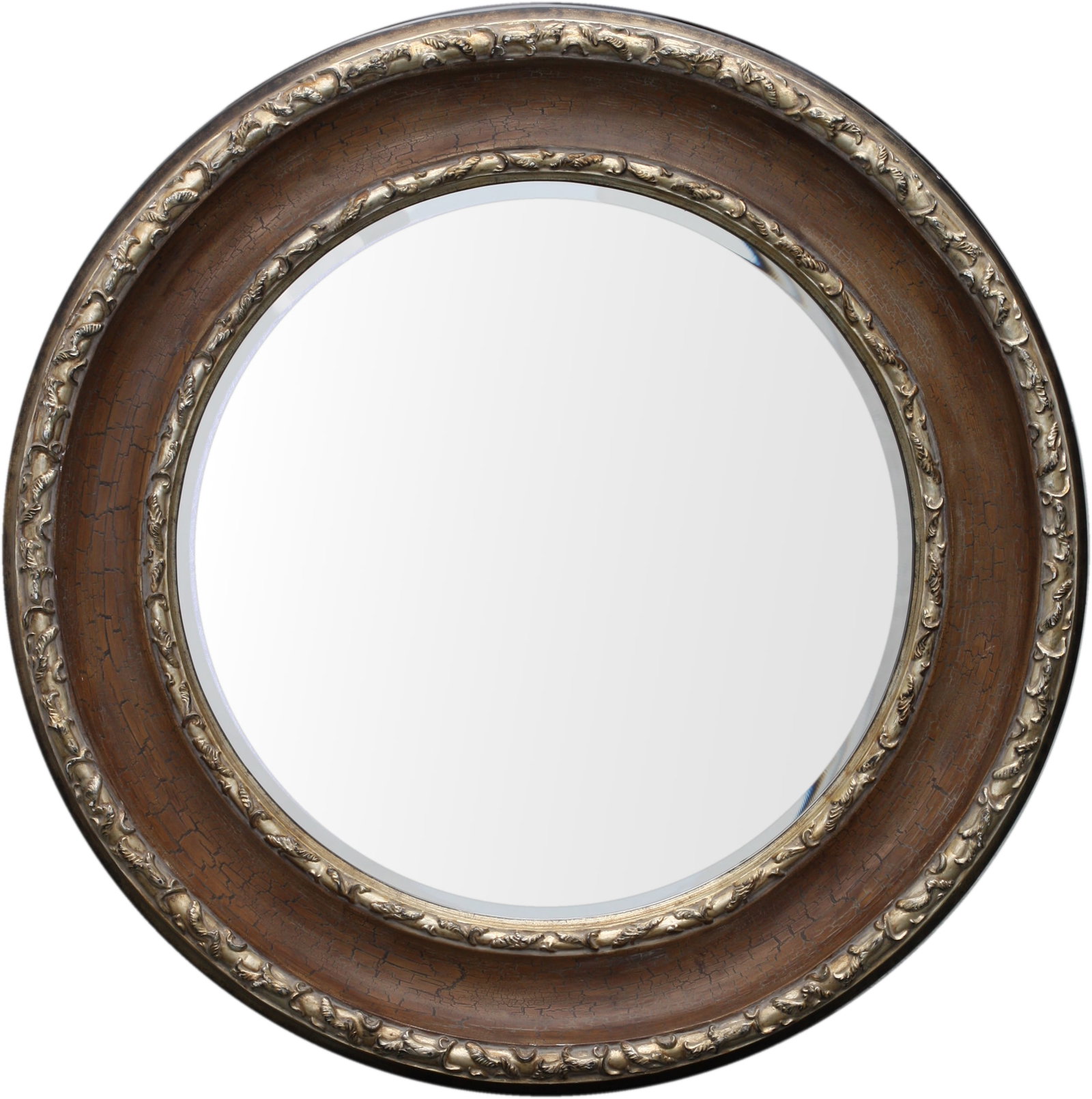 Painted and Silvered Circular Mirror (1 of 3)