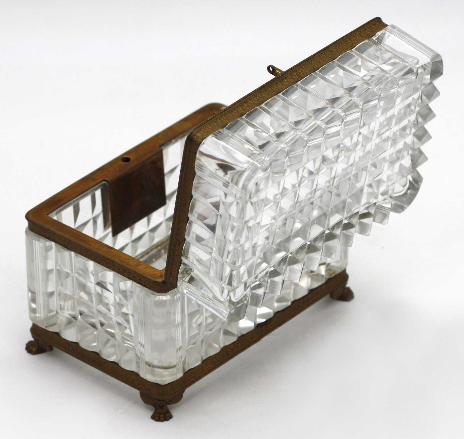 French Bronze Mounted Cut-Glass Rectangular Box - 3