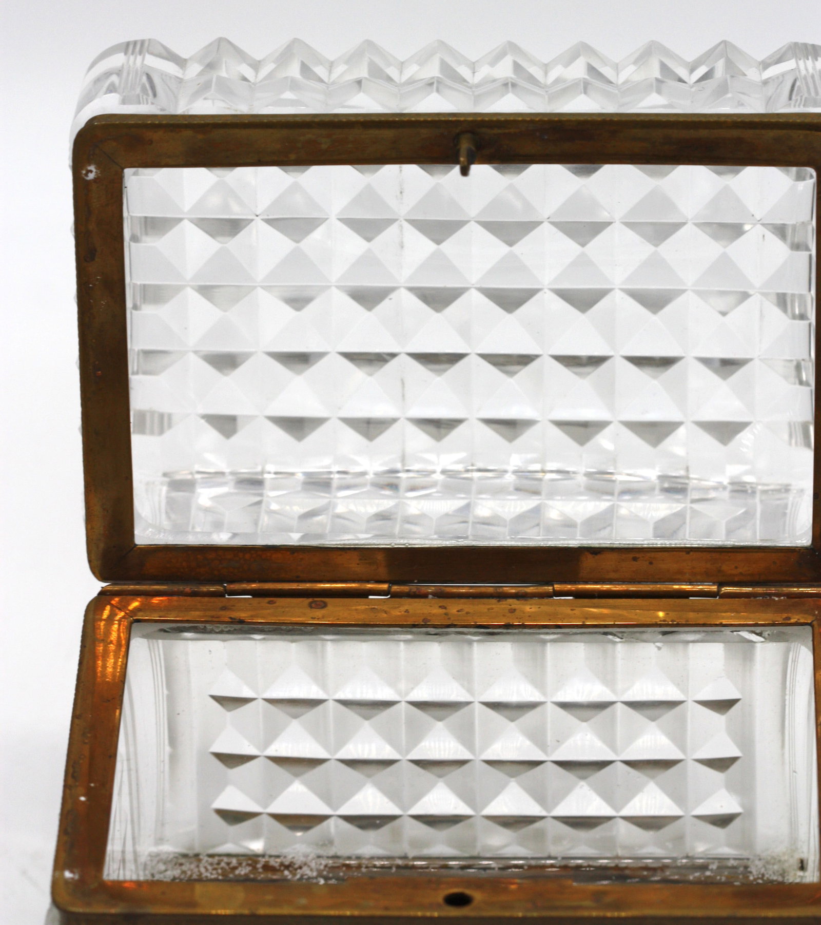 French Bronze Mounted Cut-Glass Rectangular Box - 5