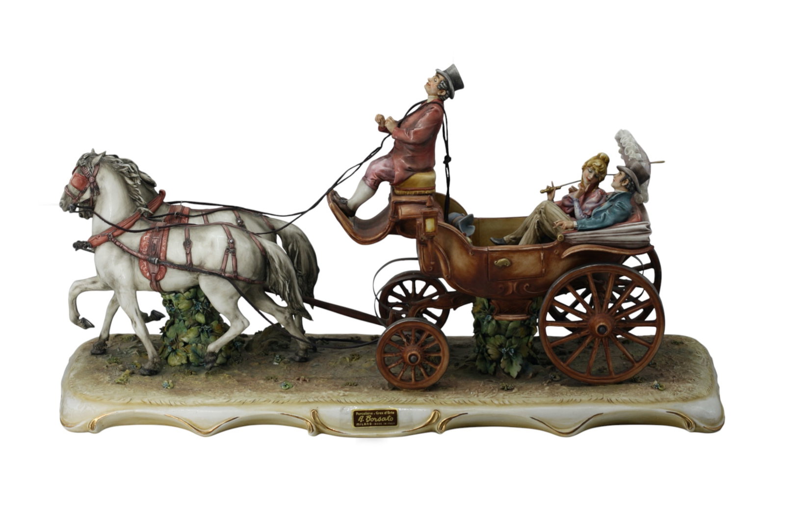 Antonio Borsato Italian Porcelain Figural Coach Group (1 of 12)