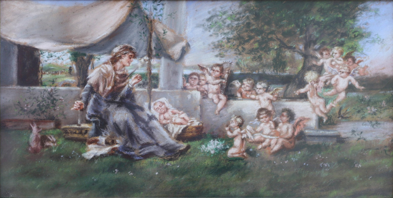 Continental School, 19/20th Century), Watercolor (1 of 5)