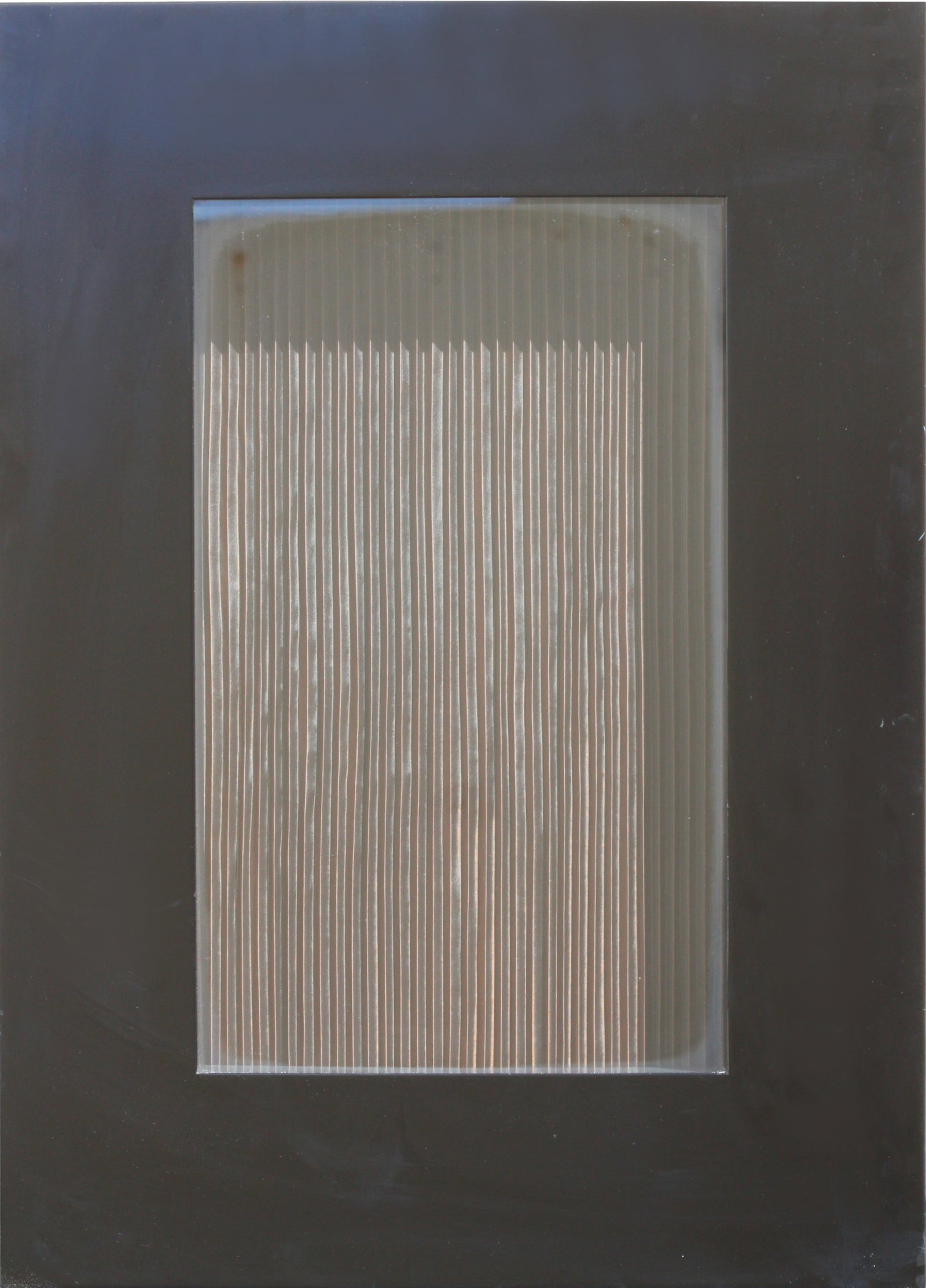 Susan Norre, (b.1953), Pleats, 1997, Mixed Media: Susan Norre, (b.1953), Pleats, 1997 mixed media (pleated material framed under glass). 34 by 24 by 4.25 in. (86 by 61 by 11 cm.) Provenance: Nancy Hoffman Gallery, New York, New York