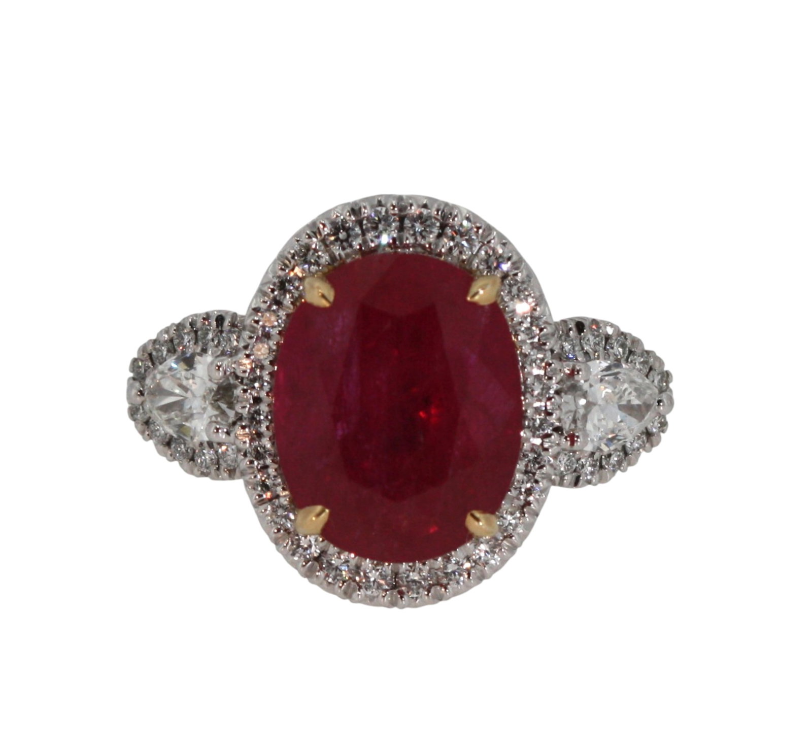 Ruby and Natural Diamond Ring - 7