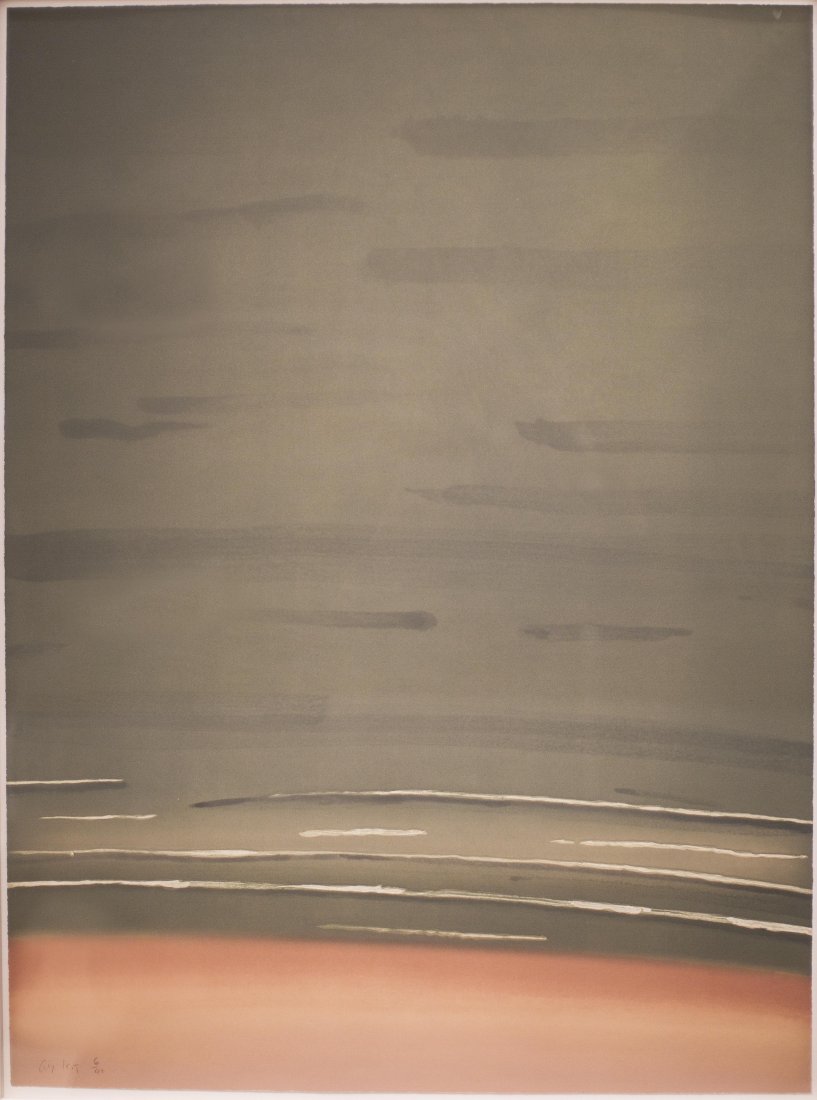 Alex Katz, (American, b. 1927): Property from a Michigan Private Collection Alex Katz, (American, b. 1927) Morning, 1994 aquatint in color signed in pencil Alex Katz, and numbered 6 from the edition of 40 l.l. 48 by 36 in.