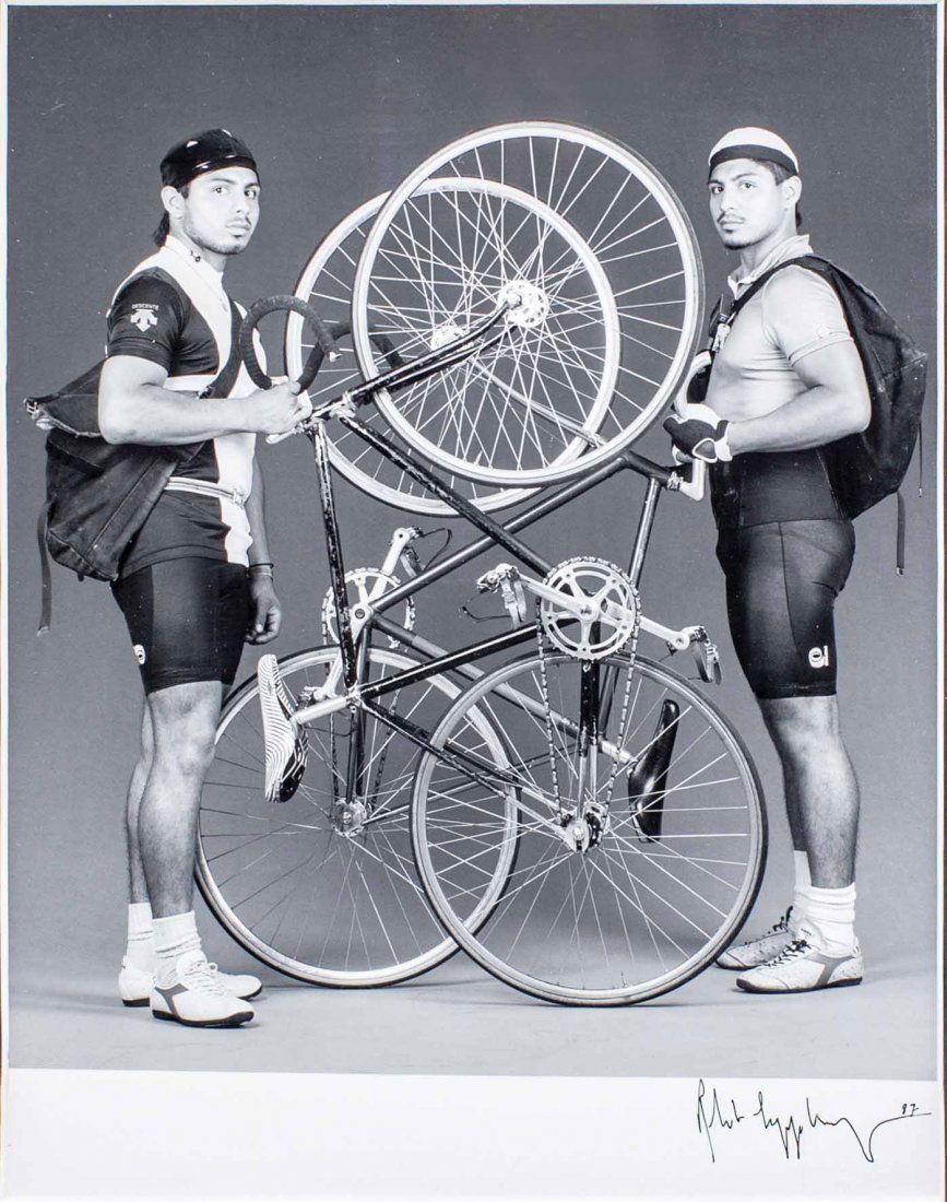 ROBERT MAPPLETHORPE, (1946-1989) Portrait of Twins. '87: Property Formerly from the Estate of A Palm Beach Lady ROBERT MAPPLETHORPE, (American, 1946-1989) Portrait of Twins, 1987 silver gelatin print signed and dated Mapplethorpe 87 l.r., the reverse notate