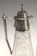 TWO VICTORIAN SILVER-PLATE ENGRAVED CLEAR GLASS CLARET - 2