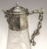 TWO VICTORIAN SILVER-PLATE ENGRAVED CLEAR GLASS CLARET - 3