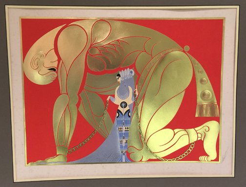 Samson and Delilah, 1980: Erte (French 1892-1990)Samson and Delilahsigned erte 153/300Serigraph15 1/2 x 20 1/2 in.
