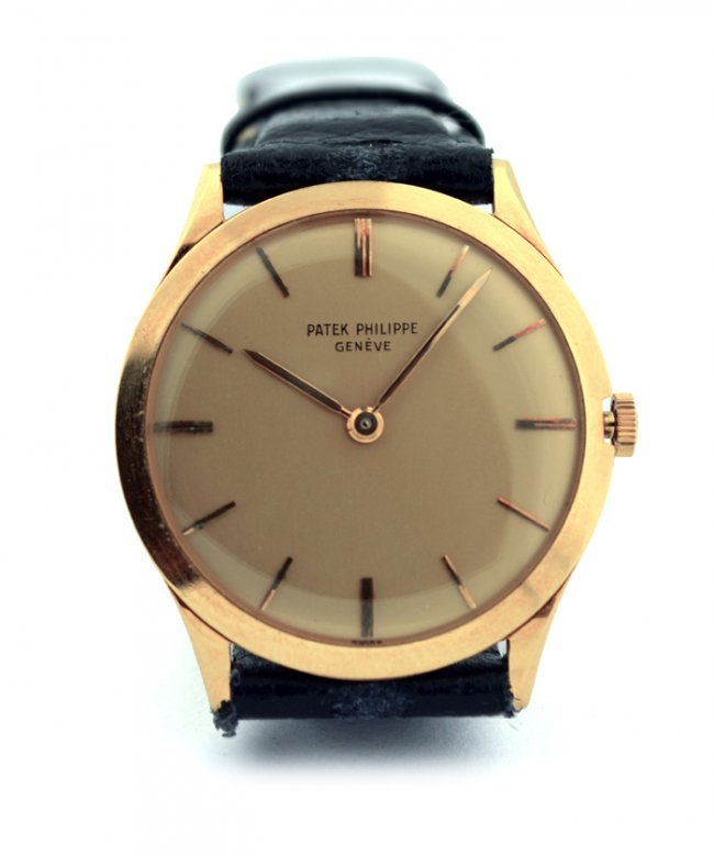 18 KARAT GOLD PATEK PHILIPPE VINTAGE MENS WATCH: 18 KARAT GOLD PATEK PHILIPPE VINTAGE MENS WATCHDiameter 38 mm