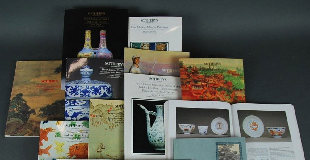 COLLECTION OF AUCTION HOUSE CATALOGUES CHINESE WOA: COLLECTION OF AUCTION HOUSE SALE CATALOGUES SPECIFIC TO CHINESE WORKS OF ART, CERAMICS AND CHINESE PAINTINGS. (40 plus)