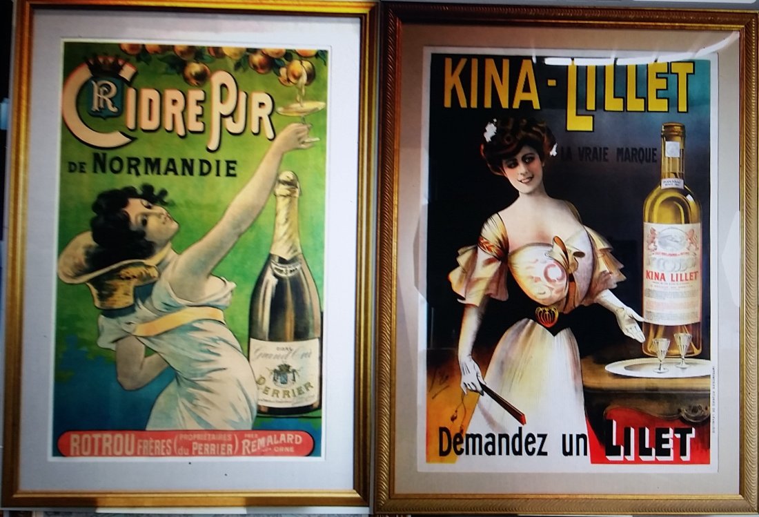 2 POSTERS:CIDRE PUR DE NORMANDIE & KINA LILLET (1 of 3)