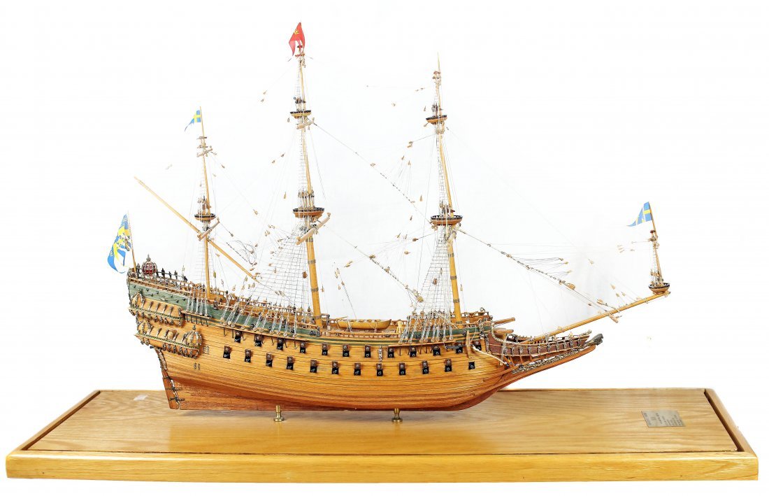 GUSTAVUS II ADOOLPHUS’S “REGALSKEPPET”: SHIP MODEL: Property of Lynn University to benefit the Library Renovation Fund GUSTAVUS II ADOOLPHUS’S “REGALSKEPPET” A Wood Ship Model, built by Edward Pumphrey fully rigged, triple-mast ship of the line,