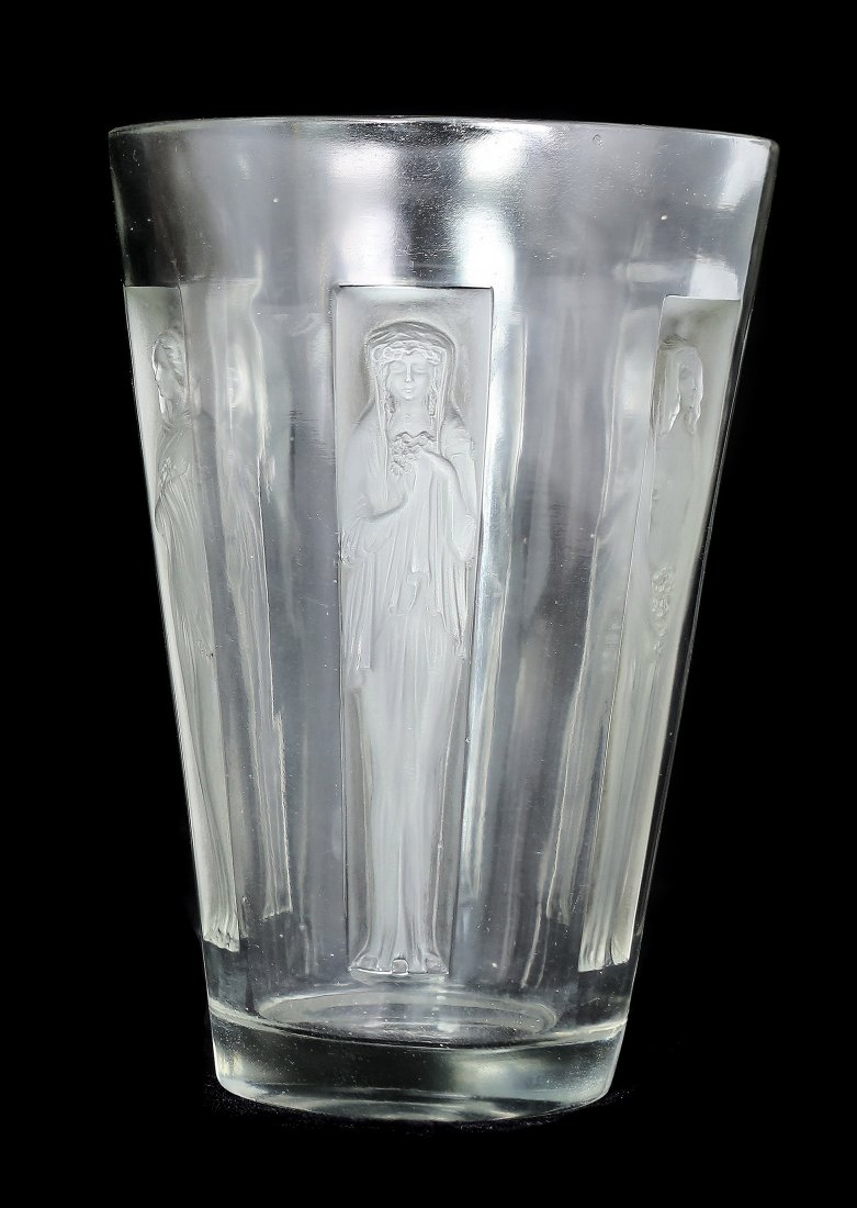 RENE LALIQUE 'GOBELET SIX FIGURINES' circa 1912 (1 of 1)