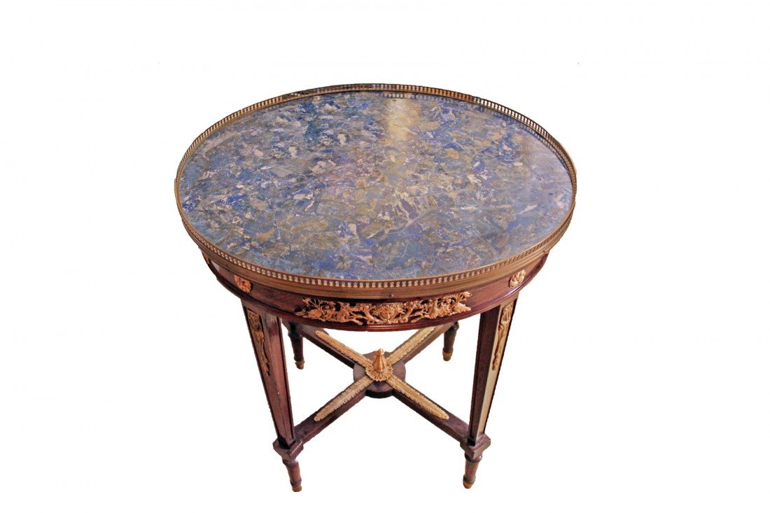 FINE TABLE WITH LAPIS TOP (1 of 1)