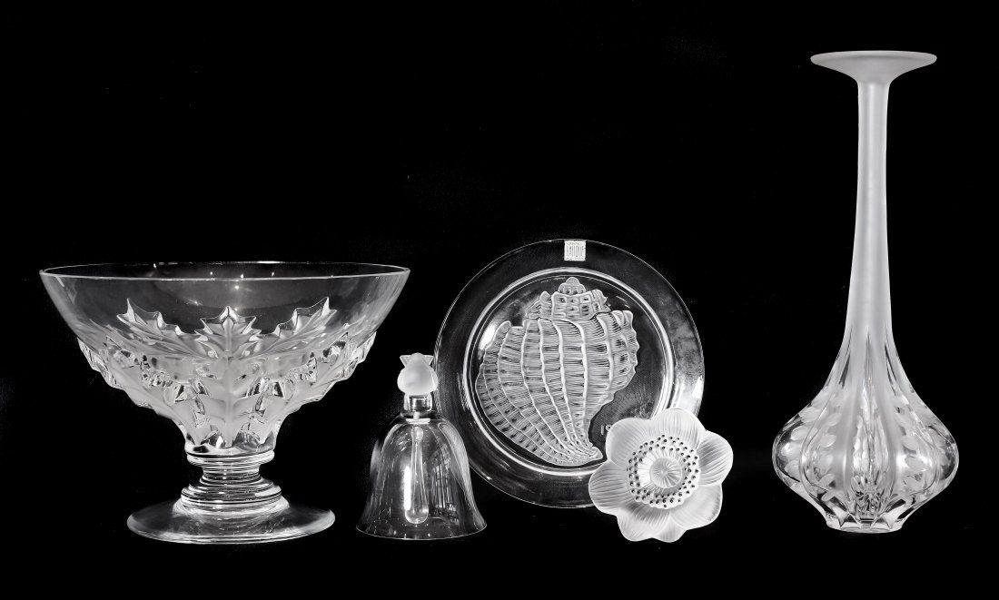 LALIQUE FRANCE  20TH CENTURY, FIVE ITEMS (1 of 1)