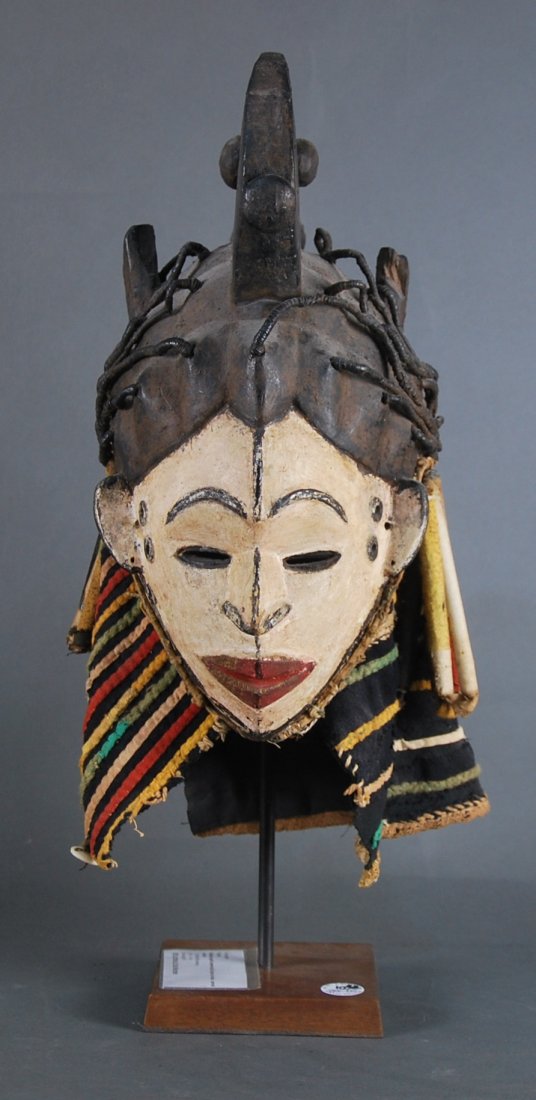 MAIDEN SPIRIT CEREMONIAL DANCE MASK,CARVED WOOD (1 of 3)