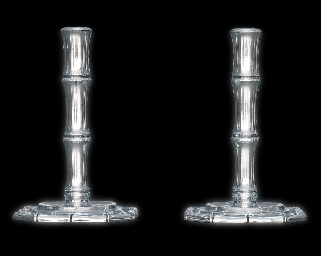 TIFFANY & CO. STERLING SILVER CANDLESTICKS, MID 20TH C (1 of 1)