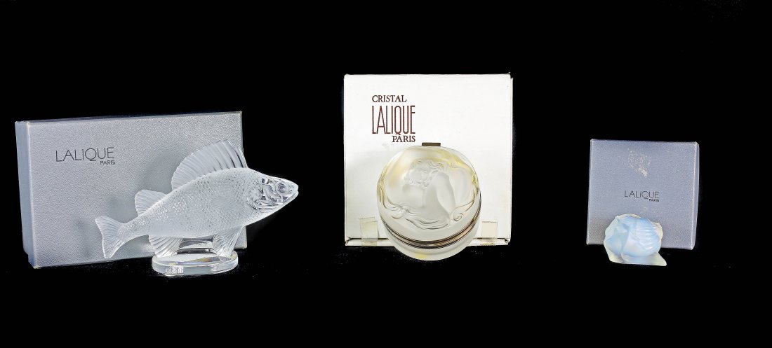 LALIQUE FRANCE 20TH CENTURY THREE ITEMS (1 of 1)