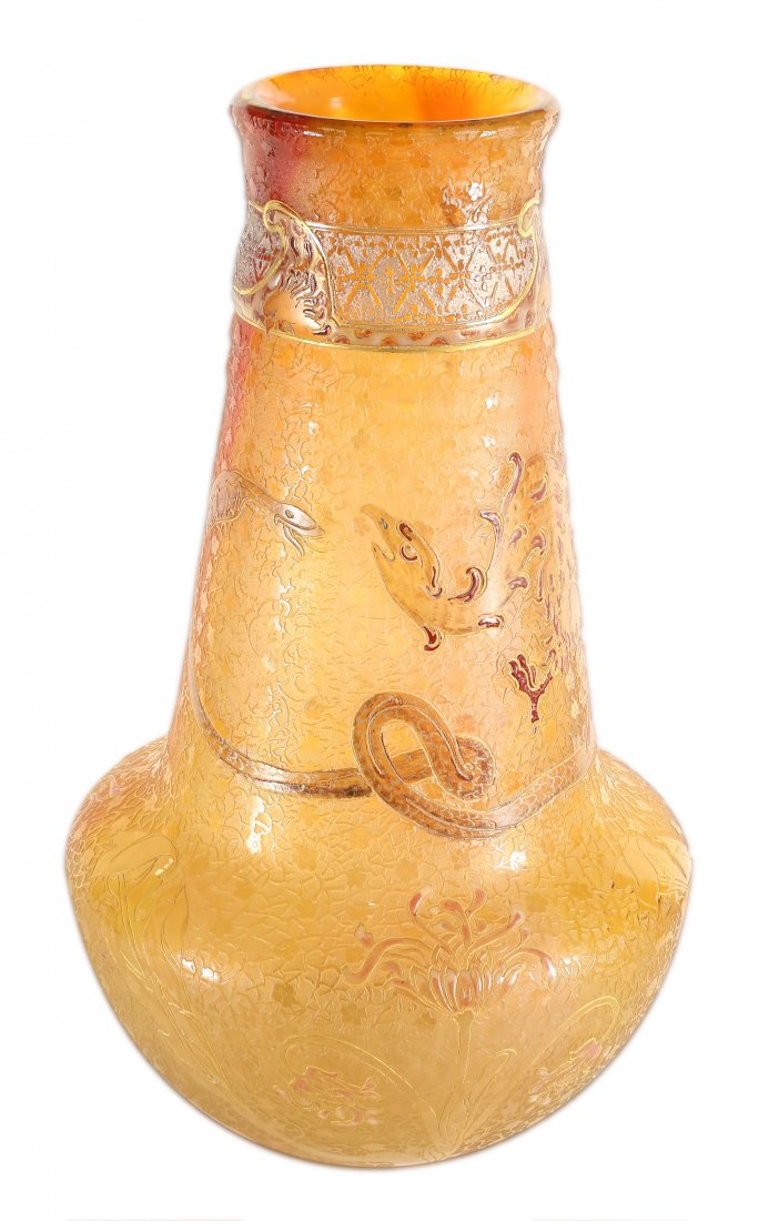 VERY FINE DAUM NANCY VASE, CIRCA 1900 (1 of 1)
