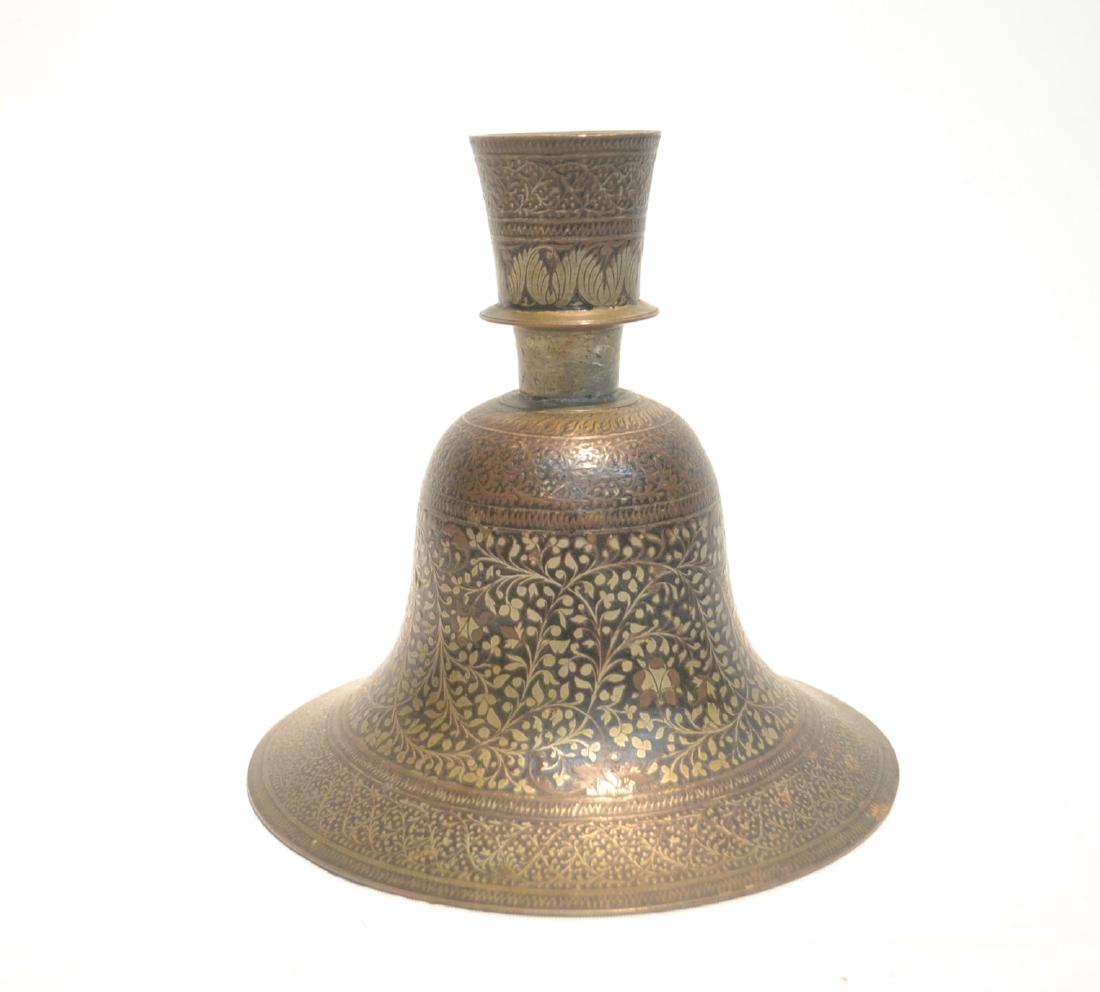 INDIAN SILVER INLAID NAGILAH BASE - 7 1/2" x 7 1/2: INDIAN SILVER INLAID NAGILAH BASE - 7 1/2" x 7 1/3