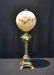 VICTORIAN B & H BRASS BANQUET ELECTRIFIED OIL LAMP