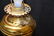 VICTORIAN B & H BRASS BANQUET ELECTRIFIED OIL LAMP - 8