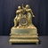 19thC FRENCH EMPIRE DORE BRONZE MANTLE CLOCK