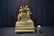 19thC FRENCH EMPIRE DORE BRONZE MANTLE CLOCK - 3