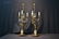 (Pr) BRONZE CANDELABRAS LAMPS WITH PUTTI - 6