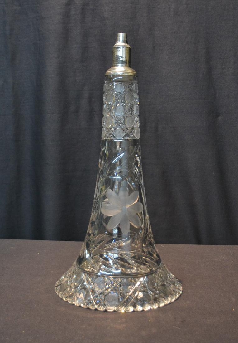 CUT GLASS EPERGNE (NO BASE) - 8" x 16": CUT GLASS EPERGNE (NO BASE) - 8" x 16"