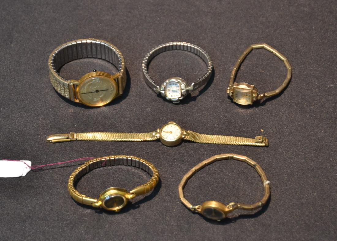(6) ASSORTED WATCHES INCLUDING BULOVA & BENRUS: (6) ASSORTED WATCHES INCLUDING BULOVA & BENRUS