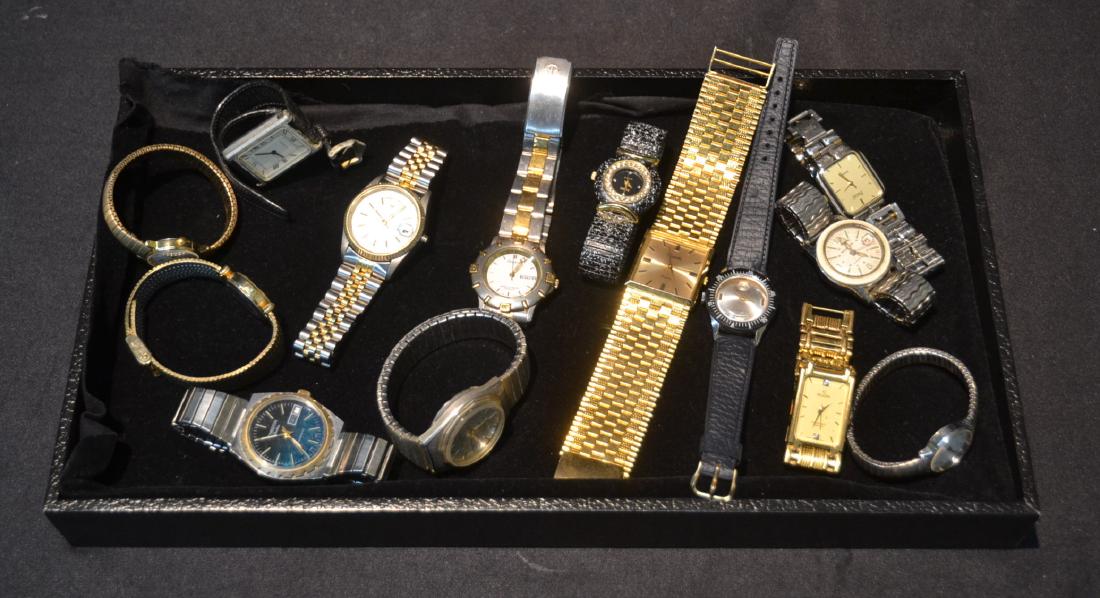 ASSORTED WRIST WATCHES INCLUDING FAUX ROLEX: & ARMITRON