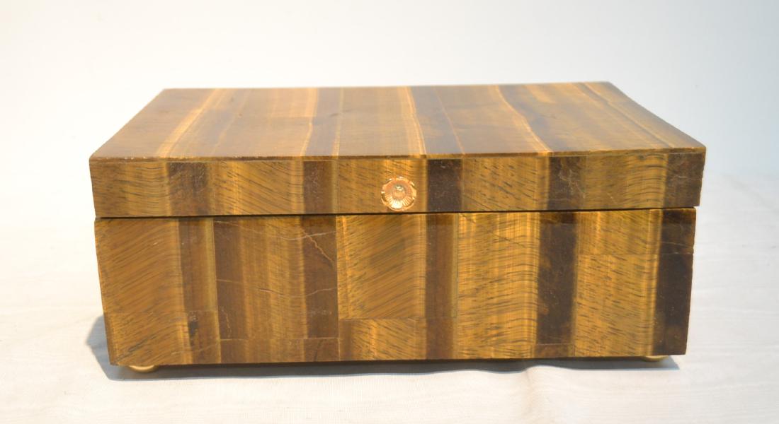 TIGERS EYE BOX - 12" x 8 1/2" x 5": TIGERS EYE BOX - 12" x 8 1/2" x 5"