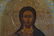 RUSSIAN WOOD ICON OF CHRIST WITH GOLD BACKGROUND - 6