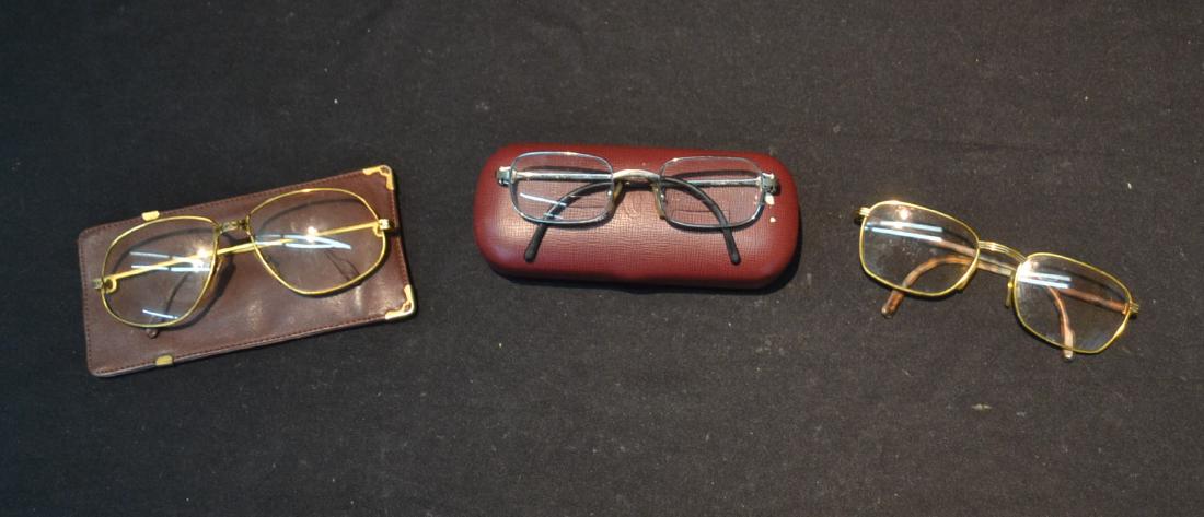 (3) CARTIER EYE GLASSES: (3) CARTIER EYE GLASSES