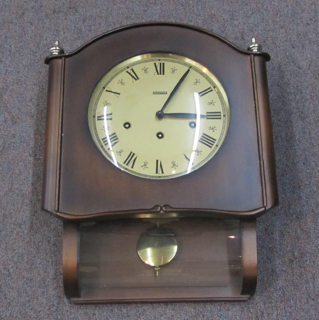 MAUTHE , WALL CLOCK WITH KEY: 16" x 4 1/2" x 13"