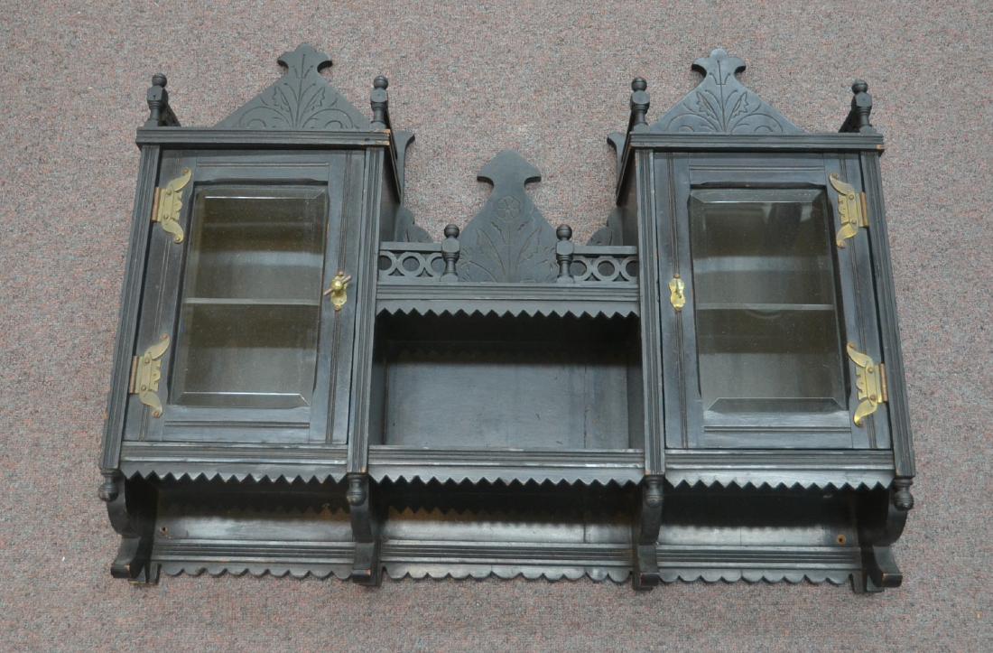 EASTLAKE VICTORIAN WALL CABINET: 32" x 6 1/2" x 27"